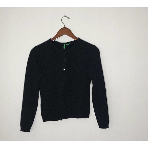 Benetton boys size S Small Lana Wool Button Up Cardigan - Picture 1 of 7